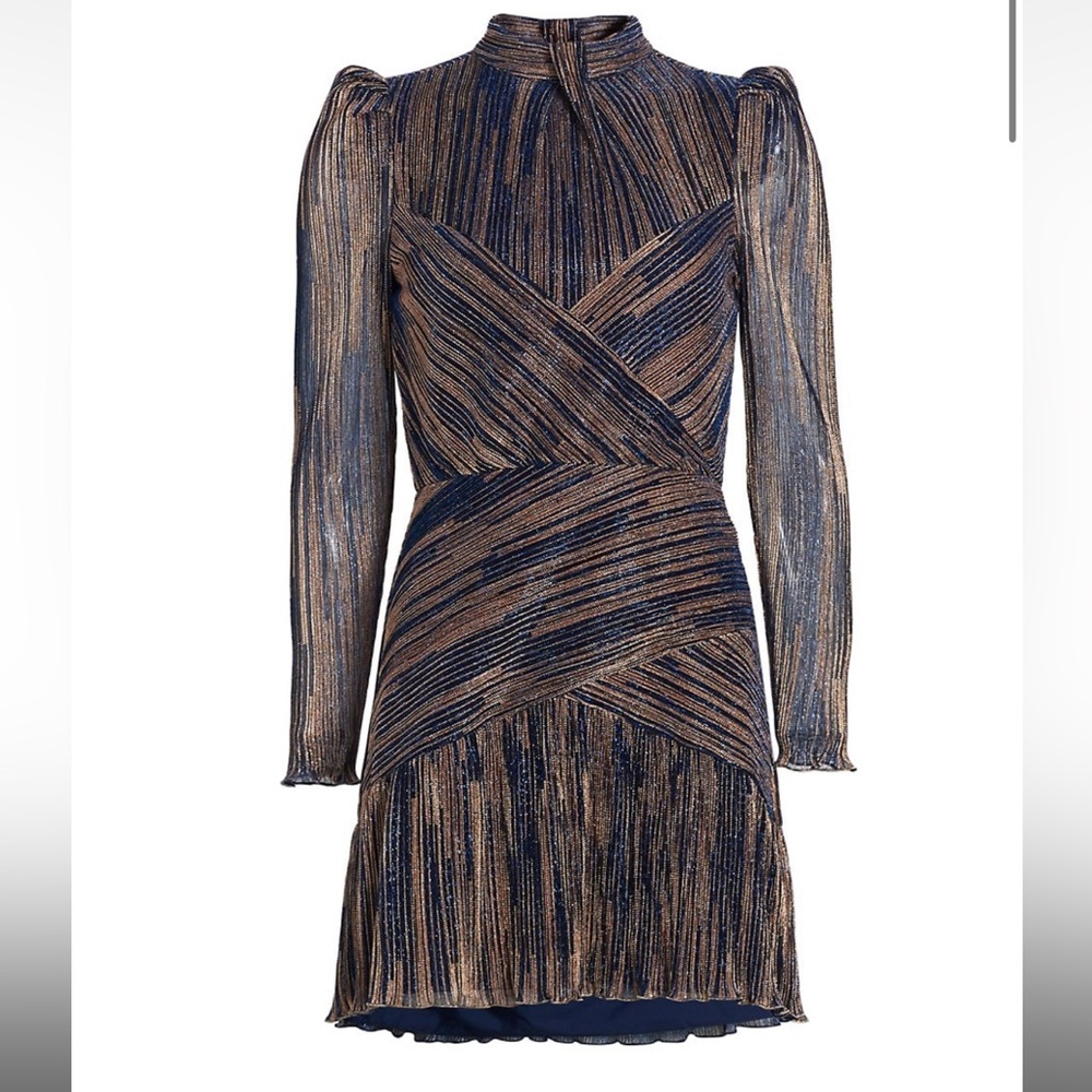 Navy & Rose Gold Saylor Cocktail Dress
